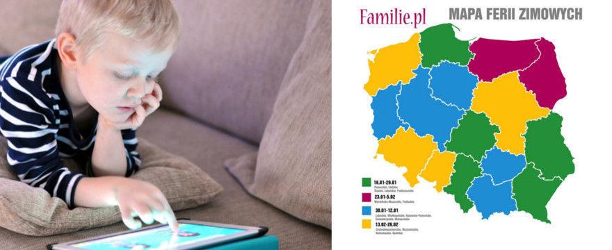 Ferie zimowe - MAPKA Z TERMINAMI