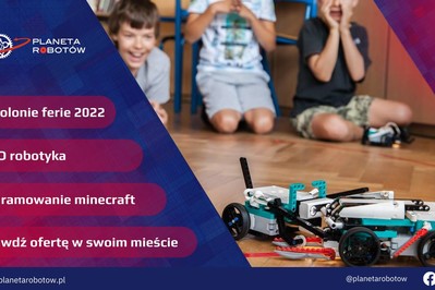 Półkolonie zimowe w ferie 2022 z robotami i Minecraftem