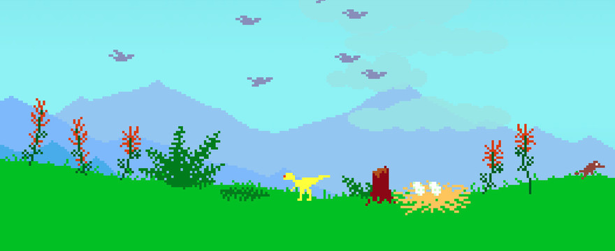 Uratuj sympatycznego dinozaura w Dino Run!