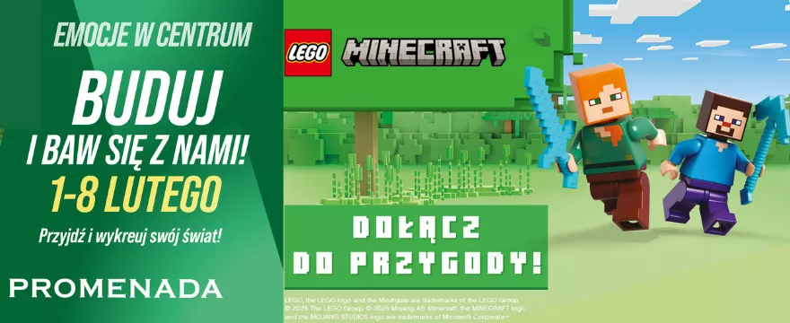 LEGO® Minecraft® powraca do warszawskiej Promenady!