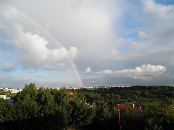 tęcza nad Olsztynem